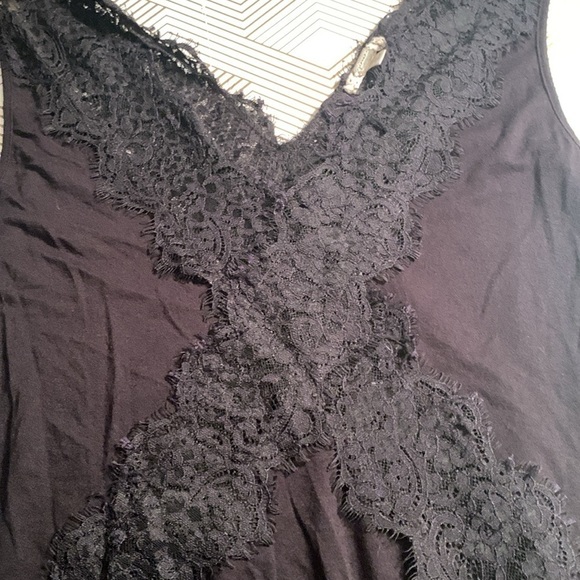 gimmicks Black Lace Sleeping Gown Size L. #179 - Picture 5 of 10